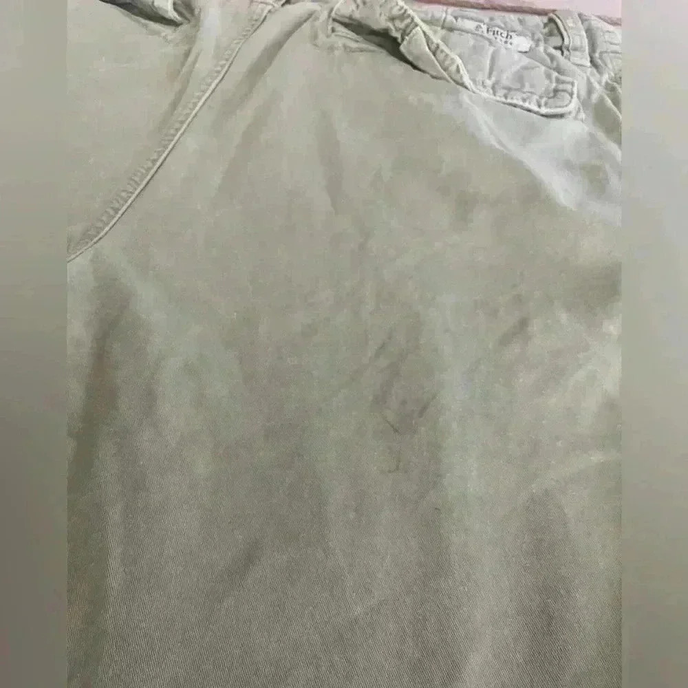 Abercrombie & Fitch Y2K Canvas Shorts Size 33 Buttonfly - Picture 9 of 9